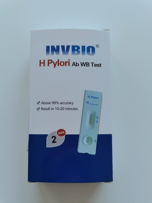 100% gevoelige het Gehele Bloedkaart van de het Ziekenhuish Pylori Ab Snelle Test voor Mens