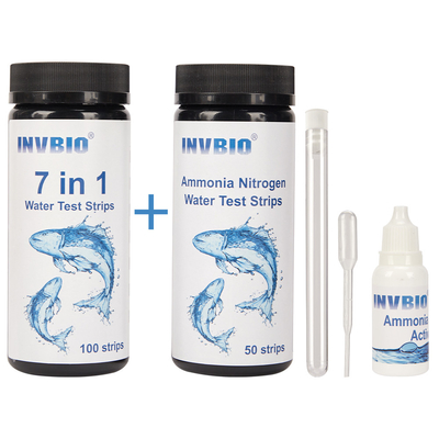 Invbio 7 in 1 van de het Watertest van het Vissenaquarium van de de Strokenammoniak Uitrusting van de de Stikstoftest