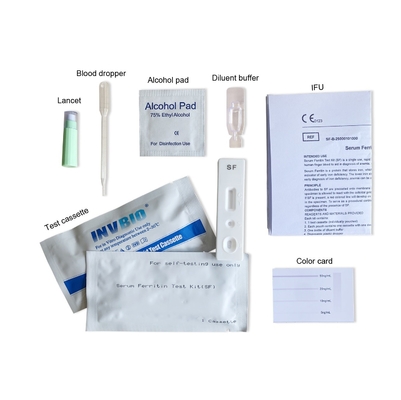 Ce Mark Bloedarmoede Home Test Kit Zelftest Serum Ferritine Bloed