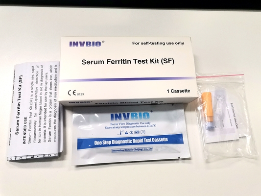 Ferritin Kwantitatieve Snelle Autoverificatie Hoge Nauwkeurigheid 1 Test/Doos