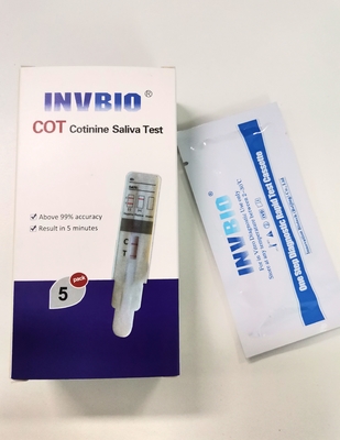 1 Comité Druggebruik Test Kit Nicotine/de Kaart van de het Speekselonderdompeling van Cotinine/van de Tabak