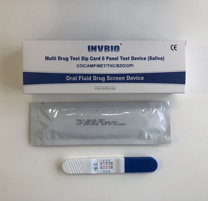 6 de multicomité Mondelinge Vloeibare Druggebruik van FDA ONTMOETE AMPÈRE van de Testuitrusting//COC/OPI/THC/BZO