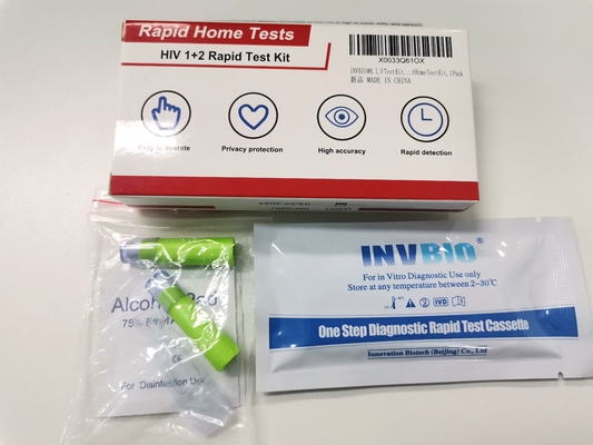 Hiv 1+2 Antilichamen Snelle Test Kit Whole Blood 25pcs/Box