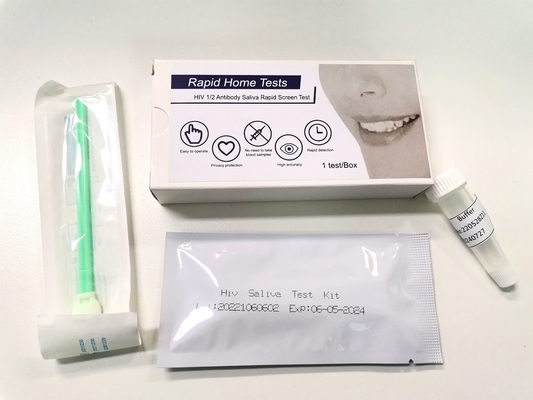 In Huis 1/2 Hiv Snelle Testuitrustingen, de Test Kit High Sensitive van het Antigeenspeeksel