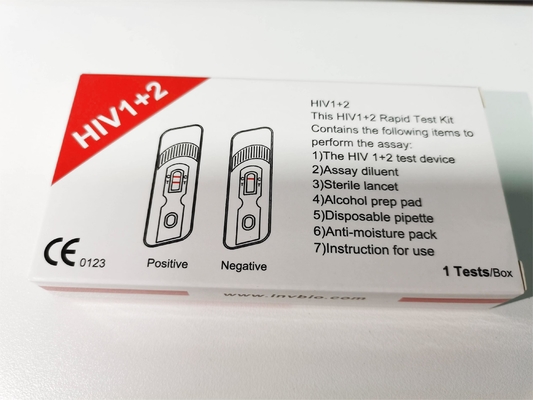 Één Stapoem die Antihiv 1 en 2 Test Kit High Sensitivity inpakken