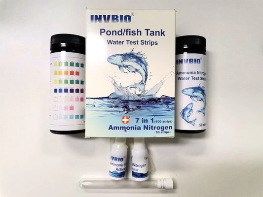 De Test Kit Aquarium Pond Fish Tank 7 van de Drinkwaterkwaliteit in 1 Stroken 100/Pack