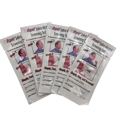 25 strips/box Speeksel-alcohol-teststrips thuis