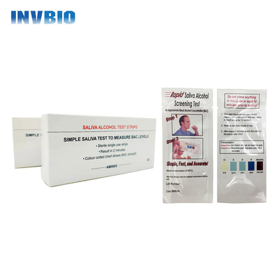 Zelftest 1 test/zak Alcohol Speeksel teststrips Snel reageren