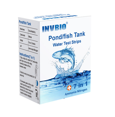 Hoge nauwkeurigheid Invbio Aquarium Water Test Strips Ammoniak Nitraten Vissen Tank Lood Test