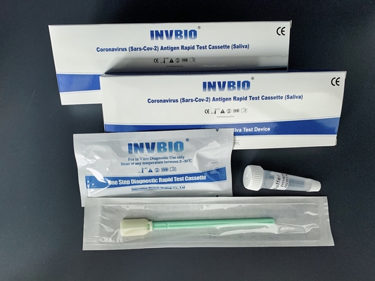 INVBIO-van het Speekselrtk van Nauwkeurigheidscoronavirus van de de Test5pcs/Doos de Kwalitatieve Opsporing