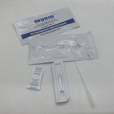 Hoge Gevoeligheid Één Stap Snelle Test Kit Aids/Hiv 1/2 de Besmettingsoem van het Antilichamen Gehele Bloed Verpakking