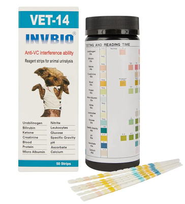 Van het de DIERENARTShuisdier van de merkinvbio Snelle Levering Stroken van de de Urinetest 14 Parameterssupermarkt