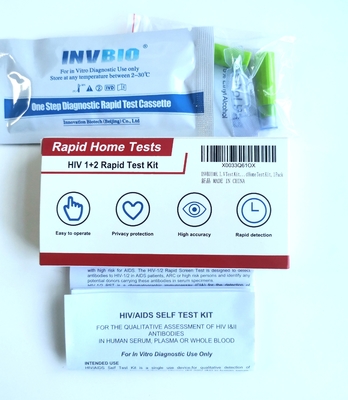 Één Hiv van het Stap Gehele Bloed Snelle Testuitrustingen 20 Stukken Goedgekeurd van Ce