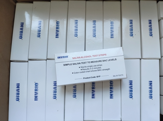 Één Stap 3.00mm de Snelle Stroken van de de Alcoholtest van de Testcassette Betrouwbare Nauwkeurige Mondelinge
