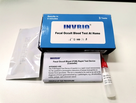 Hoog Nauwkeurigheids Snel 4.0mm Faecaal Geheim Bloedonderzoek Kit Home Testing