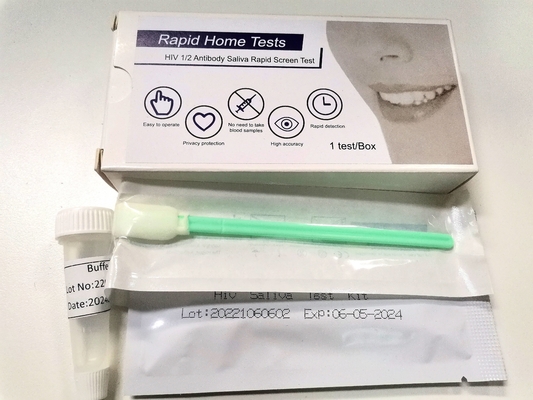 Vrije Steekproevenhiv testen Snel Kit Saliva Home Use