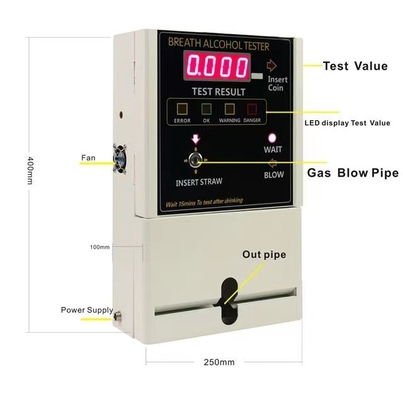 At319 Elektrochemische led-ademalcoholtestmodule wisselbaar