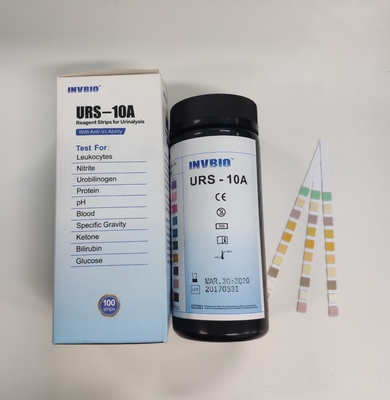 De normale Snelle FSC Tests van de Urineonderzoekpeilstok voor Ph van de Soortelijk gewichtglucose Eiwitwitte bloedlichaampjes