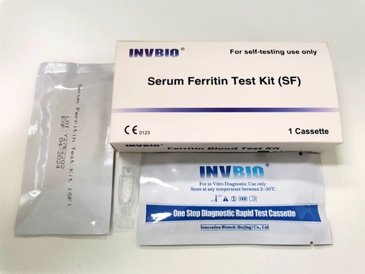 One Step Serum Ferritin Level Test Kit Vingerbloed Gemakkelijk thuis te bedienen