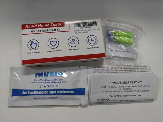 Één Stap Zelf Kenmerkende Hiv 1 en 2 Opsporing van Testkit convenient whole blood quick