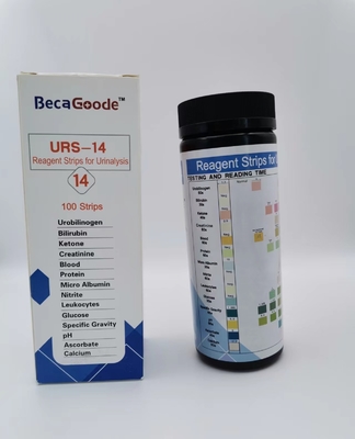 98% nauwkeurigheid Humane Ph Reagent Strips voor Urinalysis 3,00mm Breedte