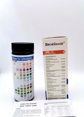 98% nauwkeurigheid Humane Ph Reagent Strips voor Urinalysis 3,00mm Breedte