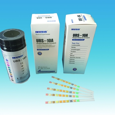 Hoge van het de Bilirubineurineonderzoek van de Nauwkeurigheidsglucose de Teststroken 3.00mm 10 Parameters