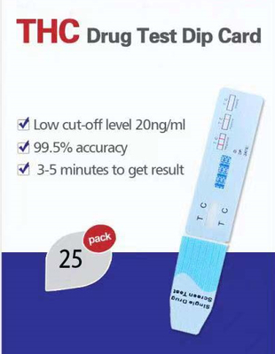 Van de de Drugtest van de marihuanacannabis 20ng 15Ng THC de Cassette Kwantitatieve Opsporing