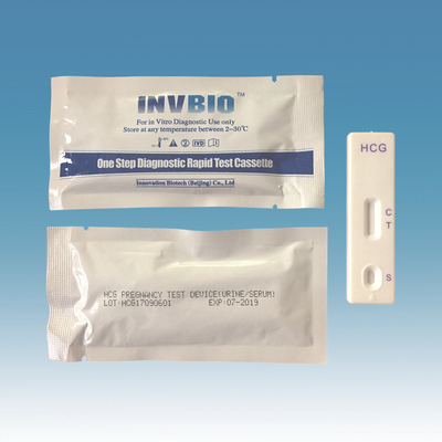 25mlU/Ml van de de Uitrustingenzwangerschap van de vruchtbaarheidstest van de de Testkaart van Hcg Ce ISO 13485