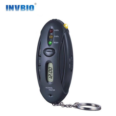 Het blauwe Meetapparaat van de de Politiealcohol van Backlight LCD Nauwkeurige Draagbare Breathalyzer