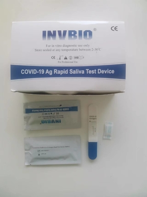 99% specificiteit Covid 19 Snelle Test Kit Antigen Saliva Lollipop