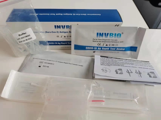 SARS-CoV-2 de snelle van het de Zwabber thuis Antigeen van Rtk Neus van de Testkit card Gemeenschappelijke Lijst van de EU