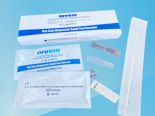 SARS-CoV-2 de snelle van het de Zwabber thuis Antigeen van Rtk Neus van de Testkit card Gemeenschappelijke Lijst van de EU