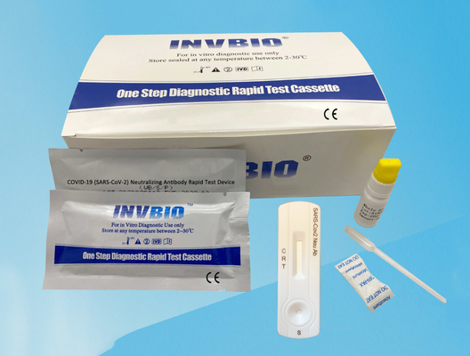 INVBIO Één van het de Neutralisatieantilichaam van Stapcoronavirus de Test Kit At Home