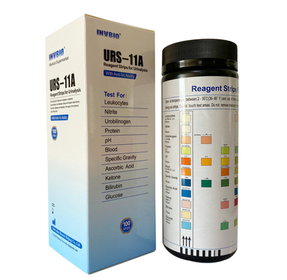 Glucosebilirubine 10 van de Teststroken van de Parameterreagens de urinepeilstok